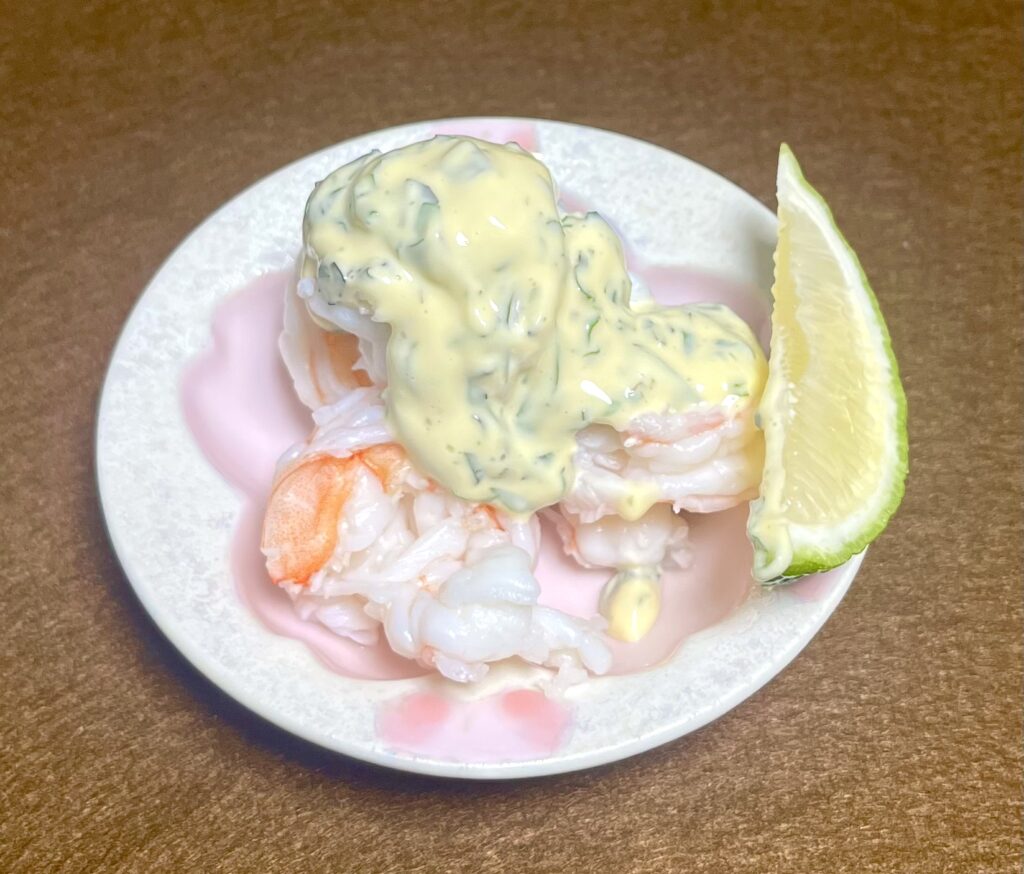 えびのミントマヨネーズ　写真