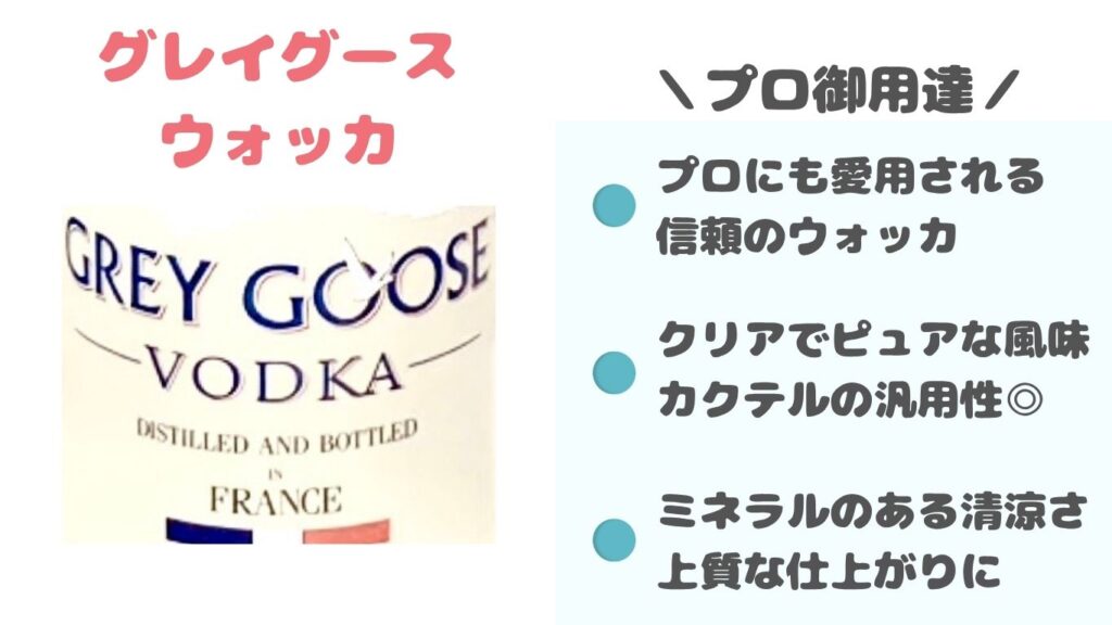 グレイグースウォッカ　おすすめ　写真