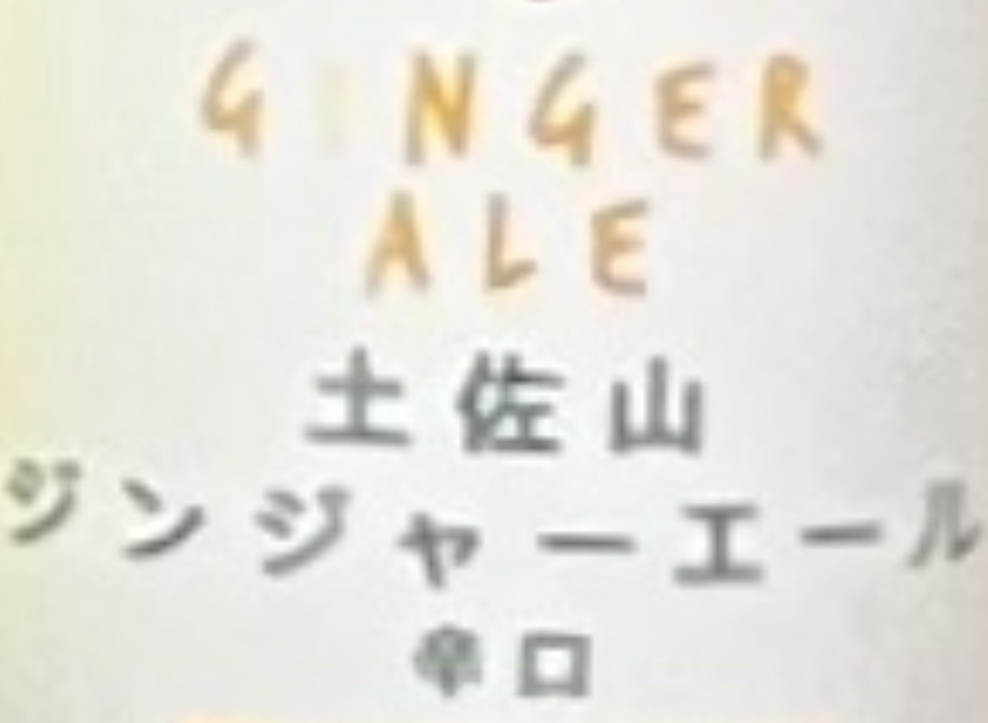 土佐山ジンジャエール辛口の写真